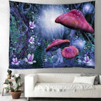 Rainforest Mushroom Tapestry-