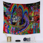 Psychedelic Space Road Tapestry-