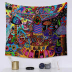 Psychedelic Sea Creature Tapestry-