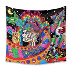 Psychedelic Space Road Tapestry 2-Decorative Tapestries