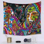 Psychedelic Snake Tongue Tapestry-Decorative Tapestries