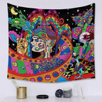 Psychedelic Space Road Tapestry 2-Decorative Tapestries
