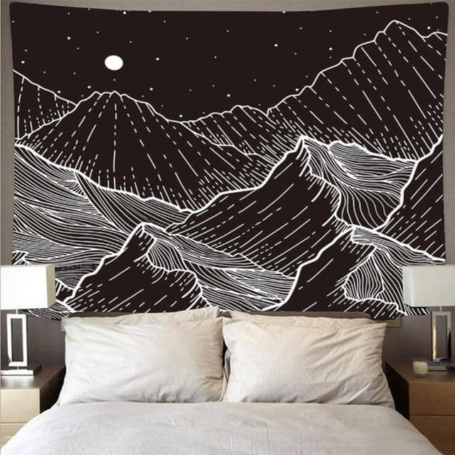 Barren Mountains Tapestry-Decorative Tapestries