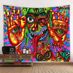 Psychedelic Beast Tapestry-