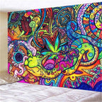 Psychedelic Slug Tapestry-Decorative Tapestries