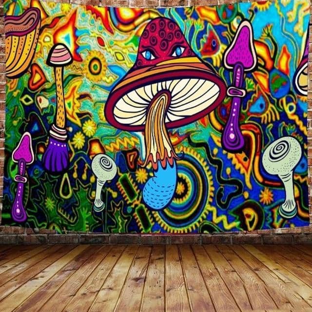 Mushroom Fest Tapestry-Decorative Tapestries