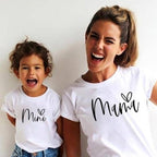 Cute Matching Mini Mama Mother & Daughter Shirts
