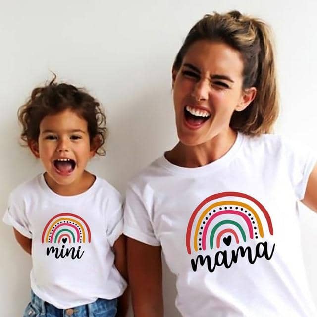 Cute Matching Mother & Daughter Shirts