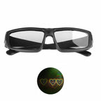 Clear Lensed Heart Diffraction Glasses-Head Gear