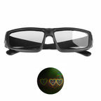 Clear Lensed Heart Diffraction Glasses-Head Gear
