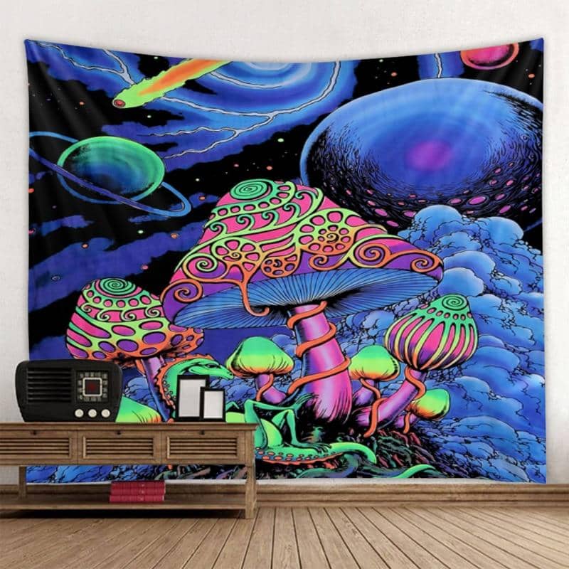 Mushroom Lizard Tapestry-Decorative Tapestries