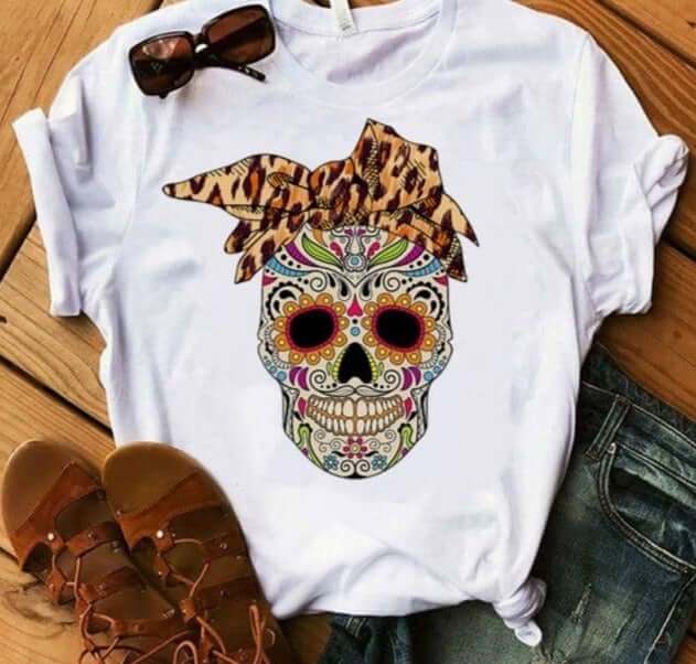 Women's Sugar Skull Shirt-Shirt