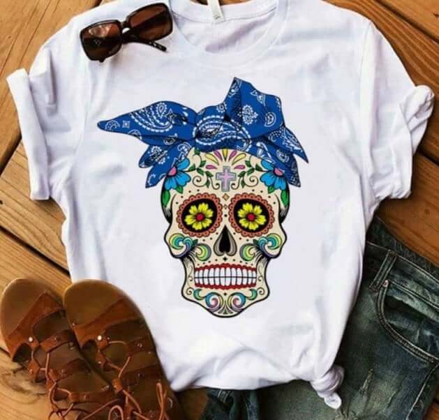 Women's Sugar Skull Shirt-Shirt