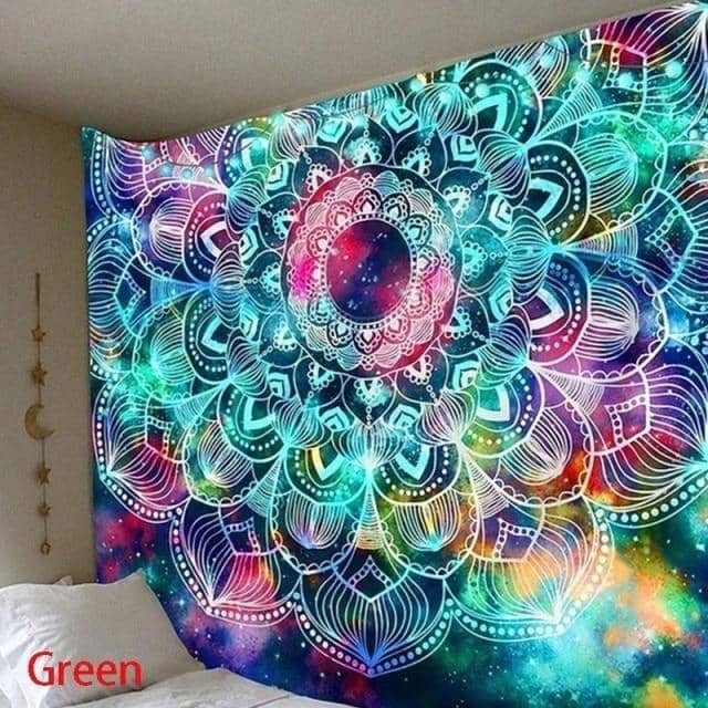Cosmic Mandala Tapestry-Decorative Tapestries