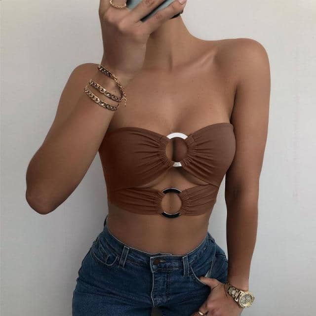 Hoop Bralette Top-Festival Wear
