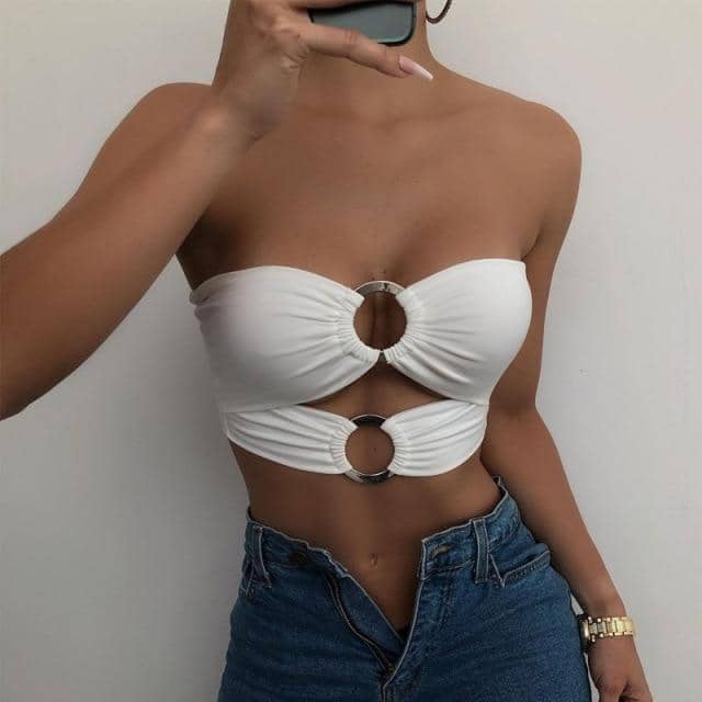 Hoop Bralette Top-Festival Wear