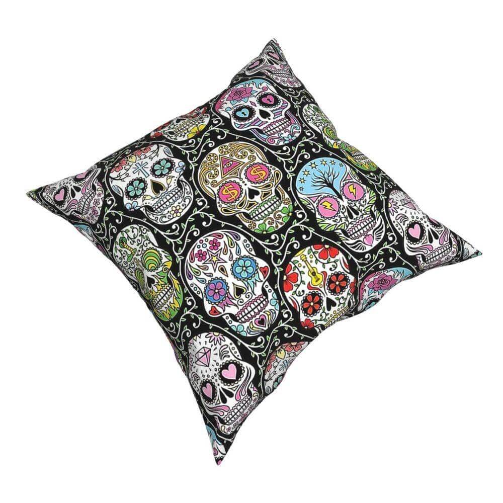 Sugar Skull Dia De Los Muertos Pillow Casing-Pillow Case