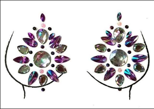 Crystal Nipple/Breast Pasties-Festival Wear