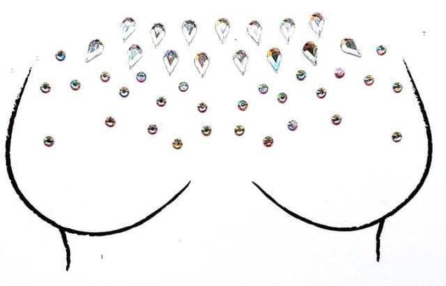Crystal Nipple/Breast Pasties-Festival Wear