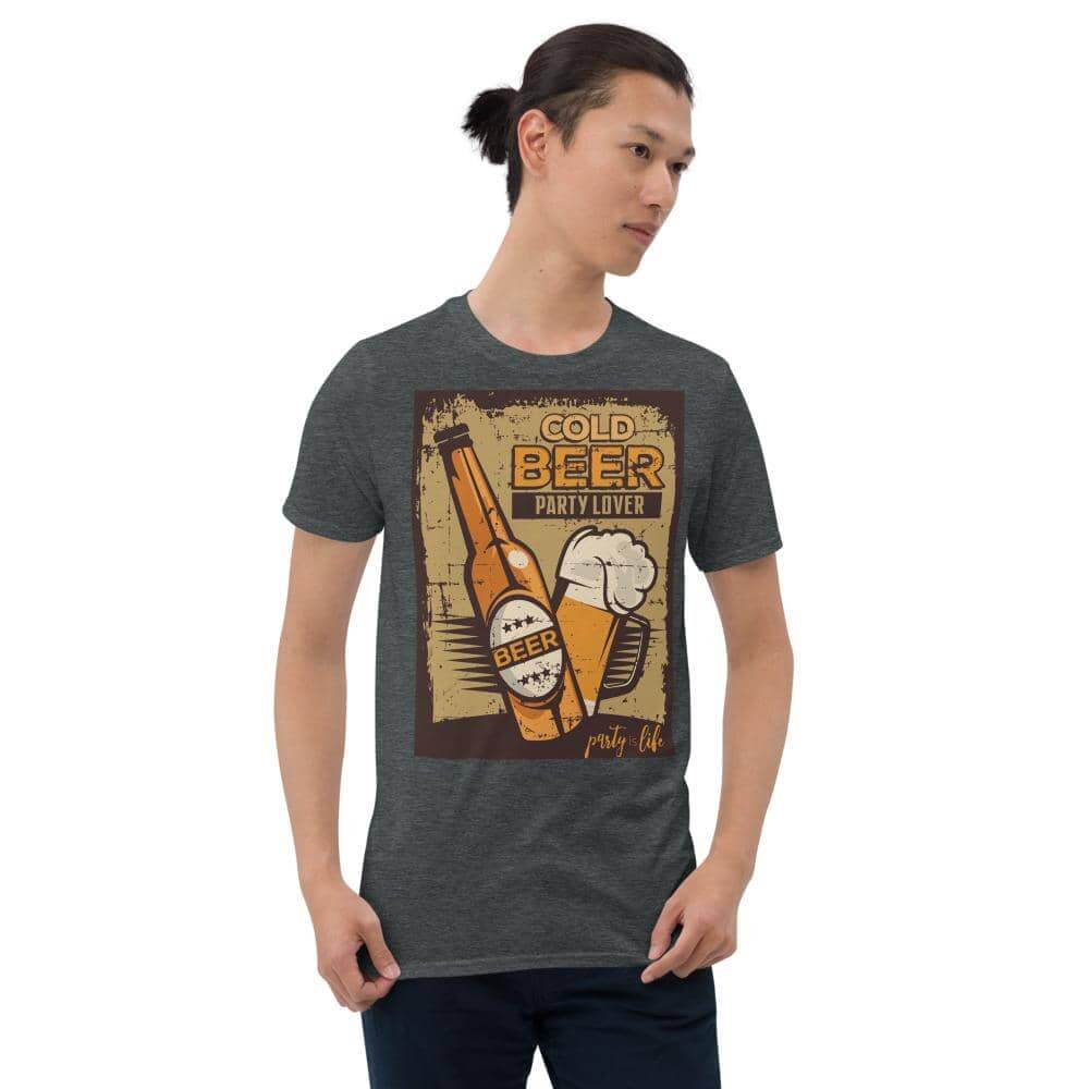 Cold Beer Party Lover Unisex T-Shirt-Shirt
