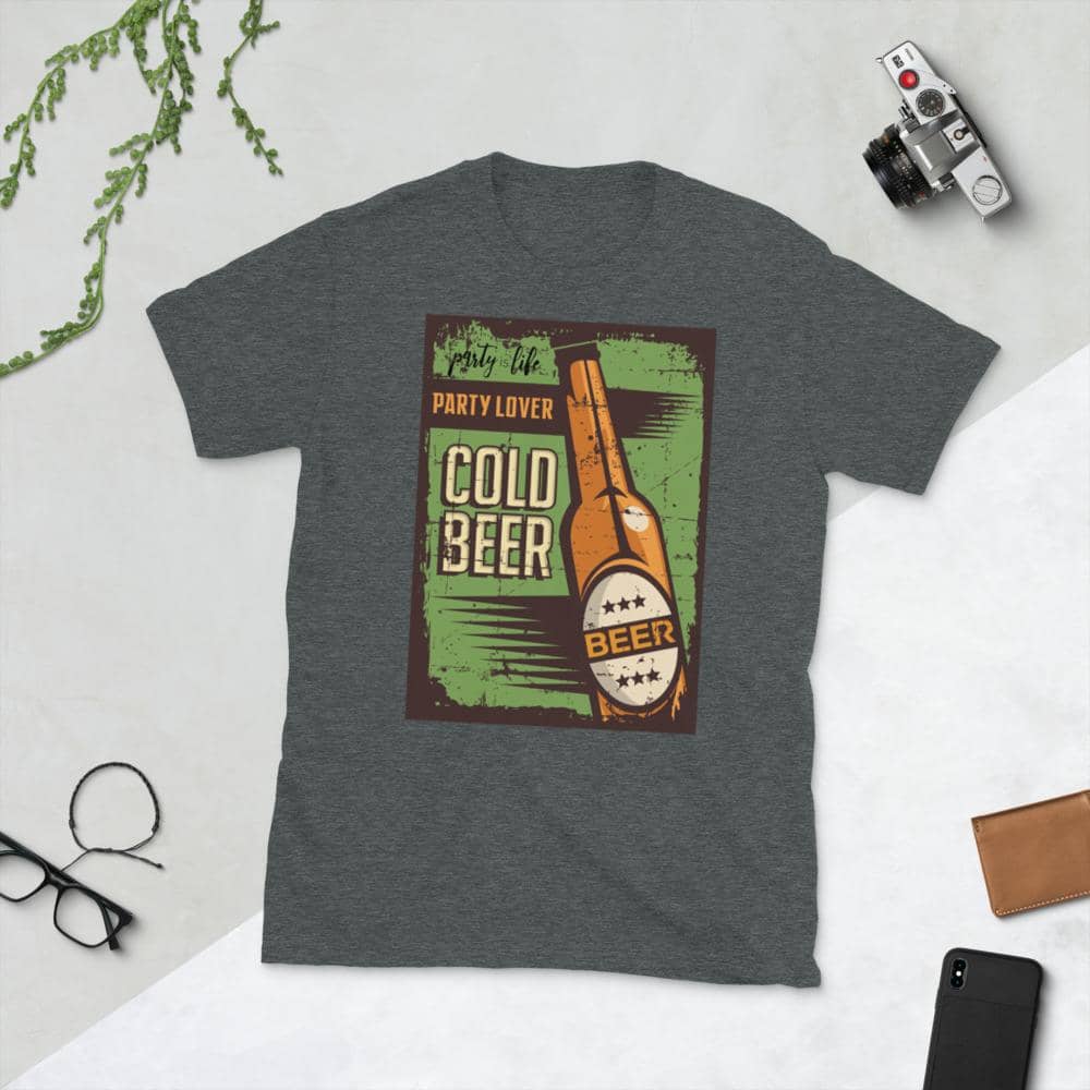 Cold Beer Party Lover Short-Sleeve Unisex T-Shirt-Shirt