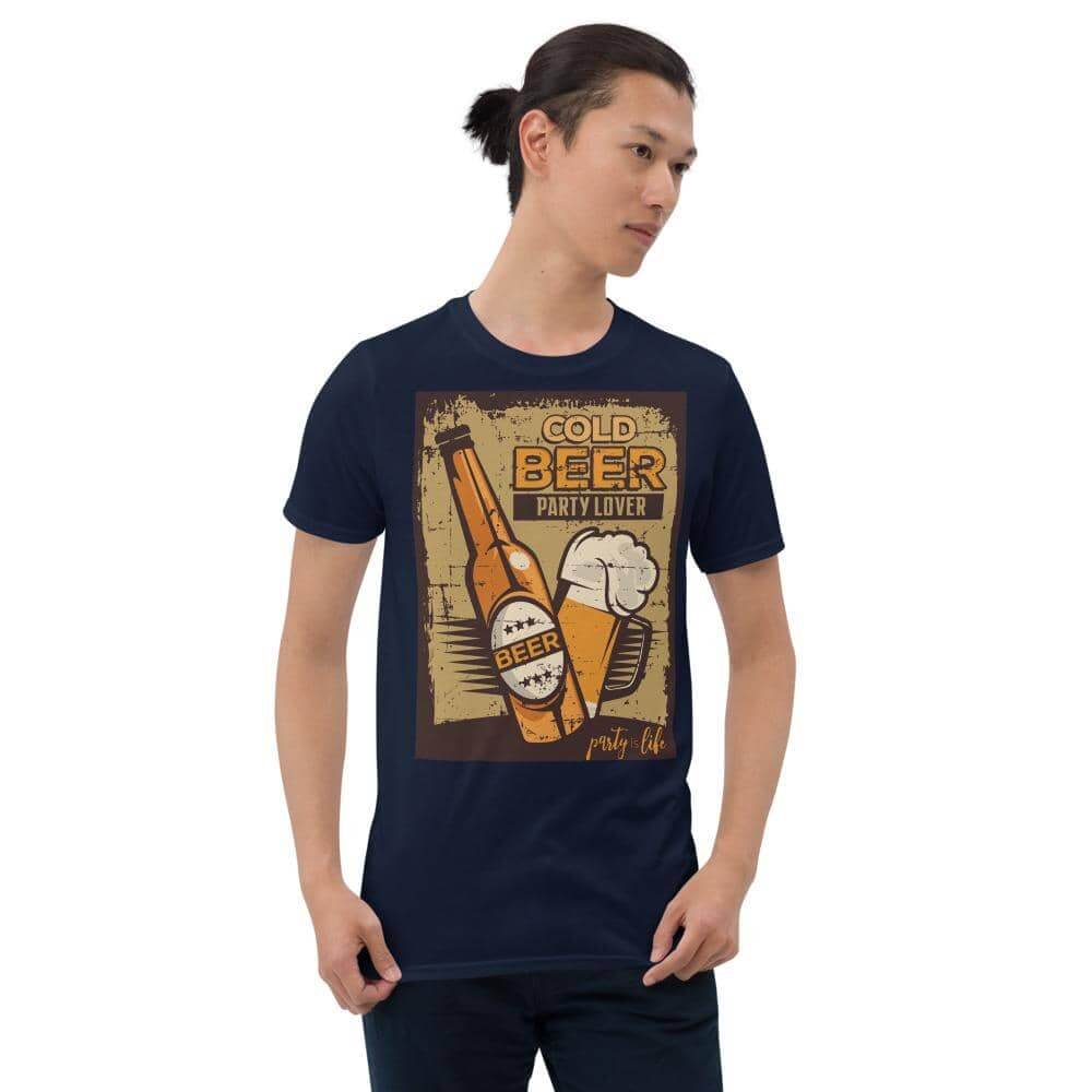 Cold Beer Party Lover Unisex T-Shirt-Shirt