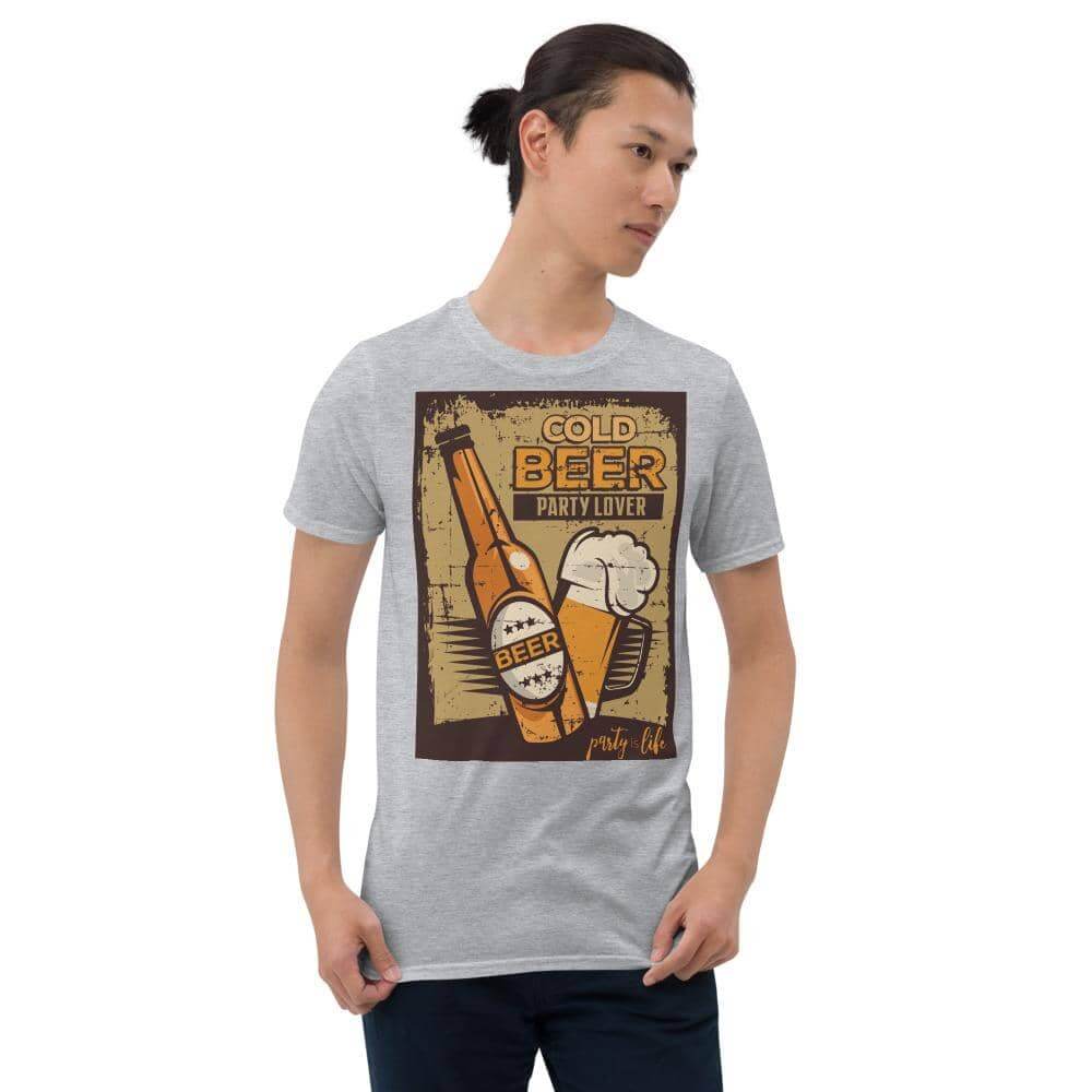 Cold Beer Party Lover Unisex T-Shirt-Shirt