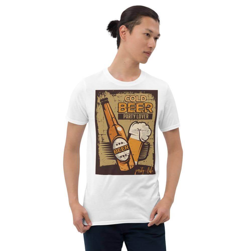 Cold Beer Party Lover Unisex T-Shirt-Shirt