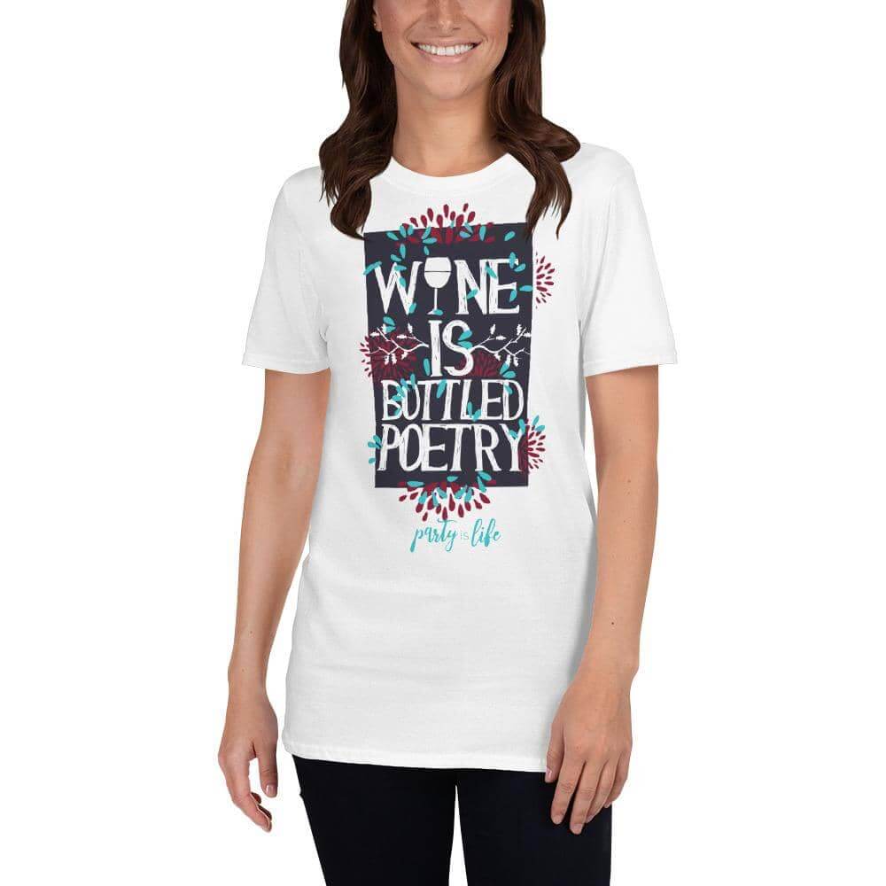 Wine is Bottled Poetry Unisex T-Shirt-Shirt