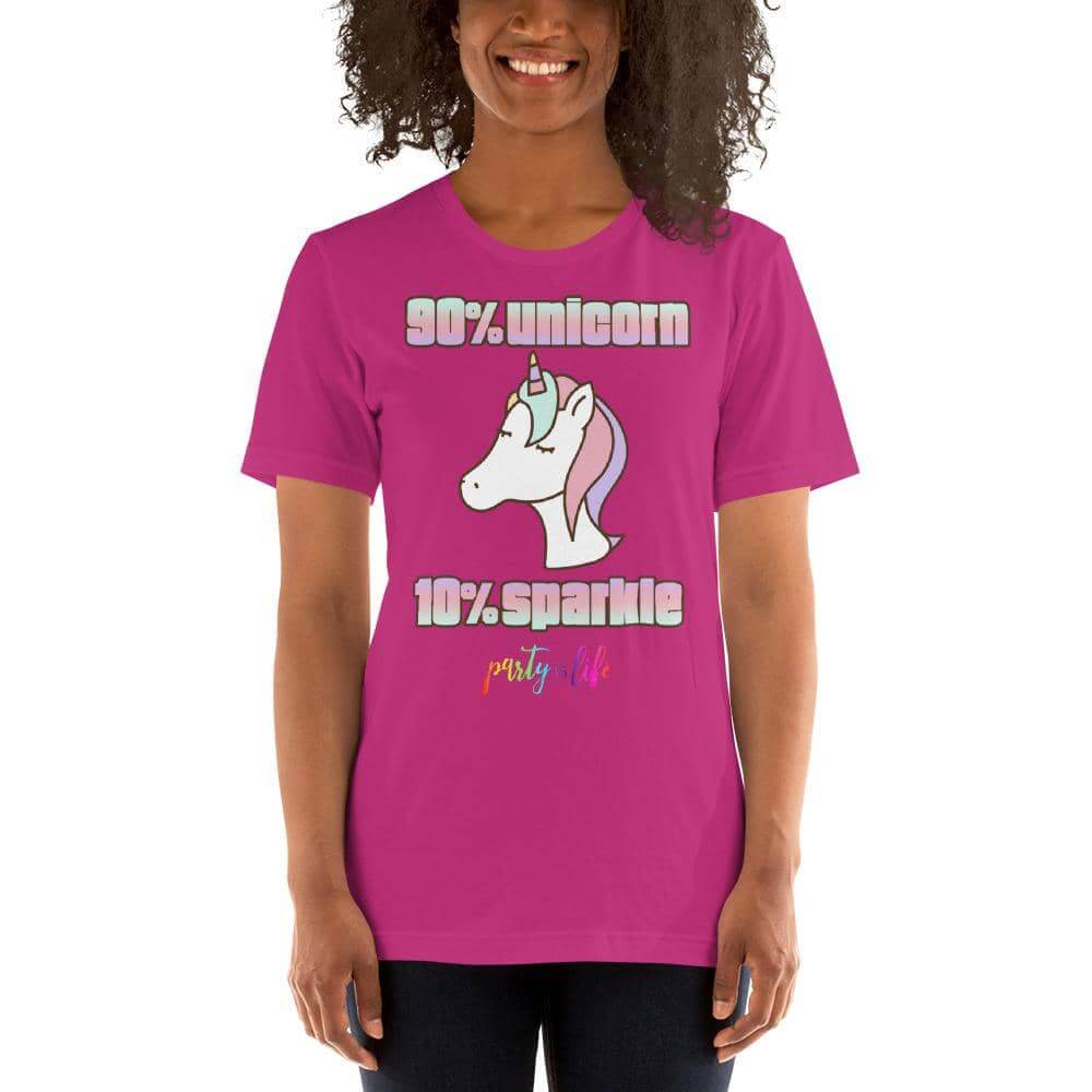 90% Unicorn, 10% Sparkle Unisex T-Shirt-Shirts & Tops