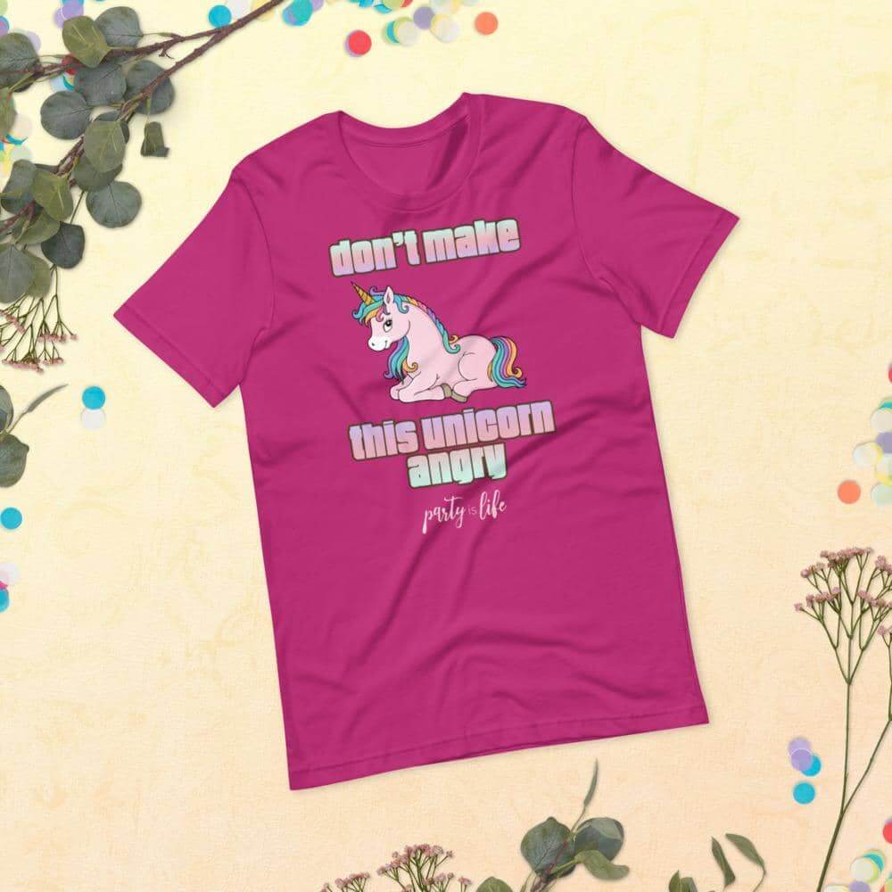 Don't Make This Unicorn Angry Unisex T-Shirt-Shirt