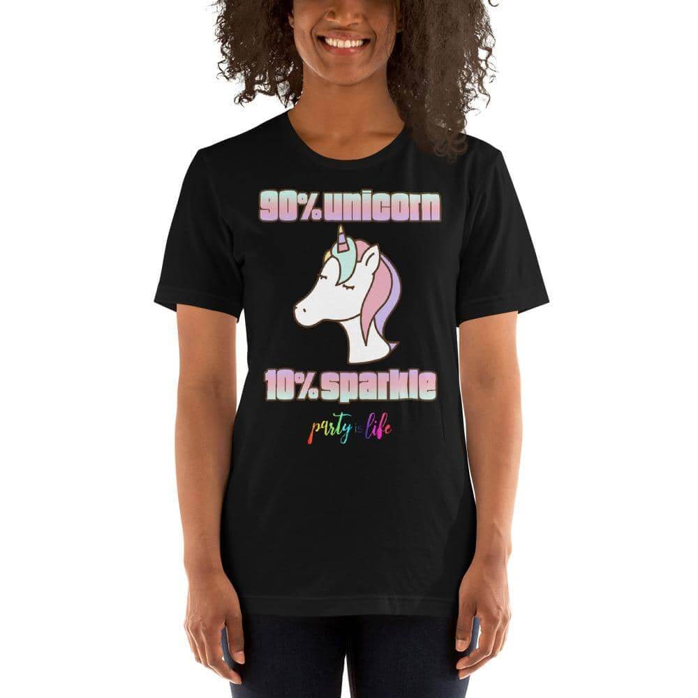 90% Unicorn, 10% Sparkle Unisex T-Shirt-Shirts & Tops