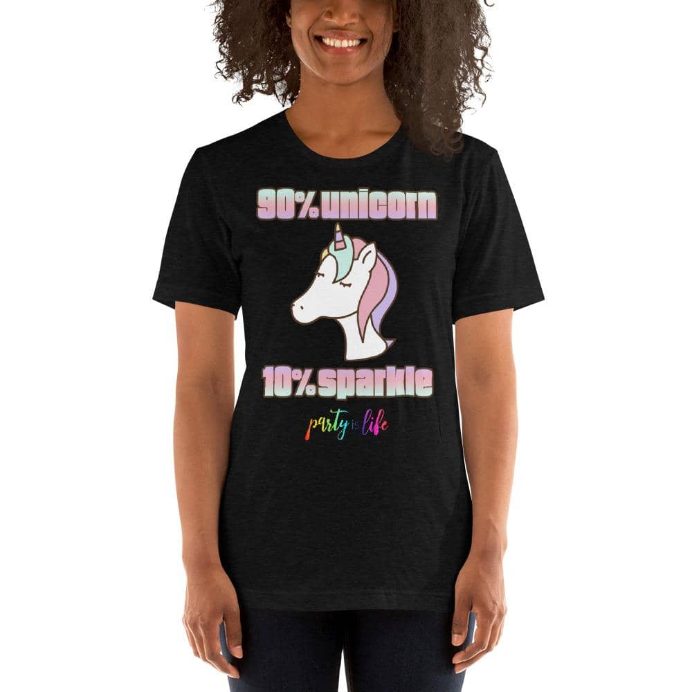 90% Unicorn, 10% Sparkle Unisex T-Shirt-Shirts & Tops