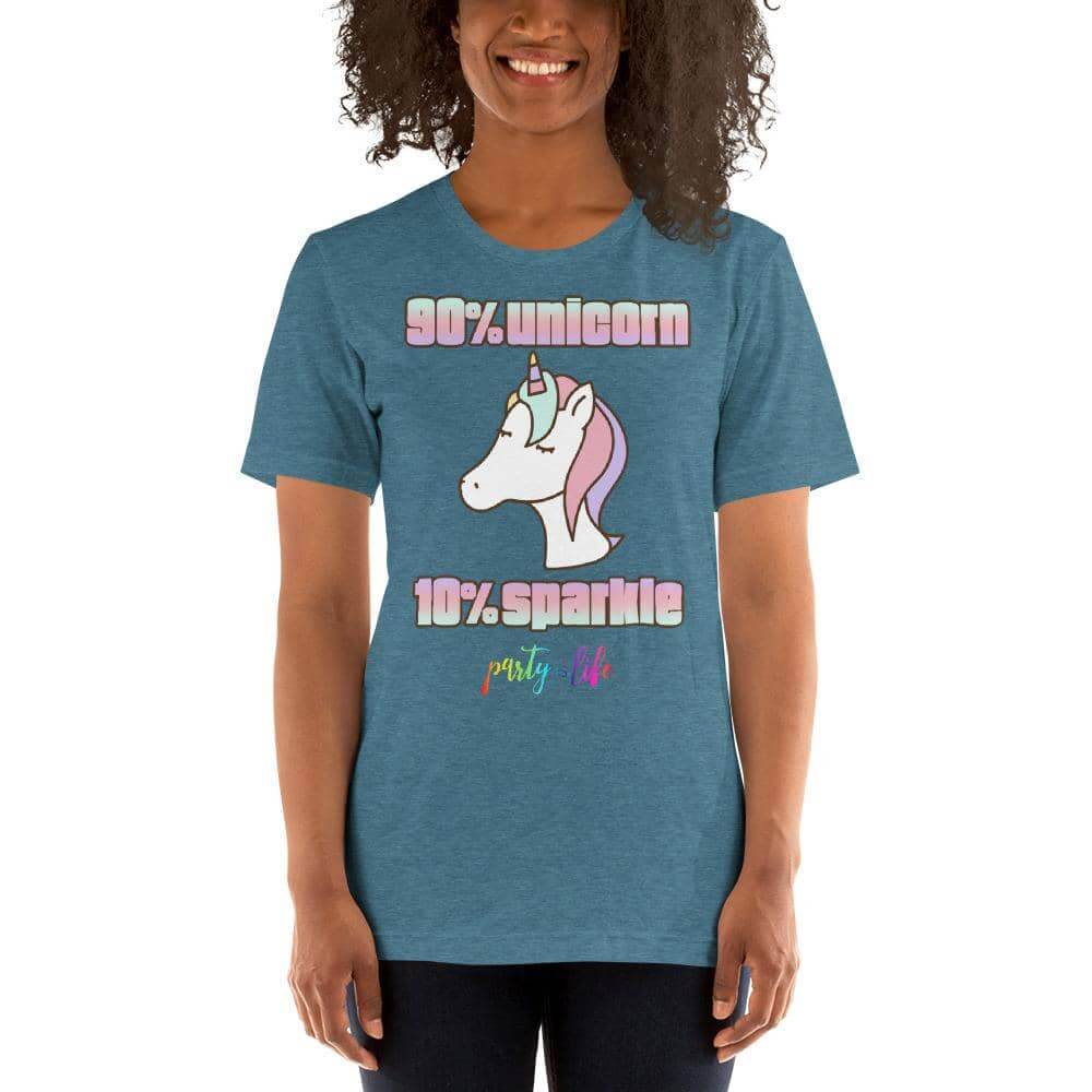 90% Unicorn, 10% Sparkle Unisex T-Shirt-Shirts & Tops