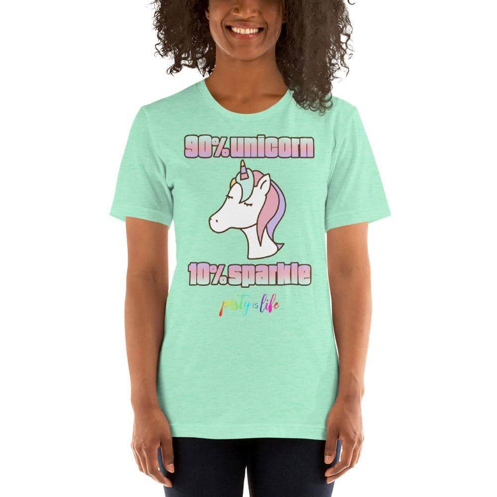 90% Unicorn, 10% Sparkle Unisex T-Shirt-Shirts & Tops