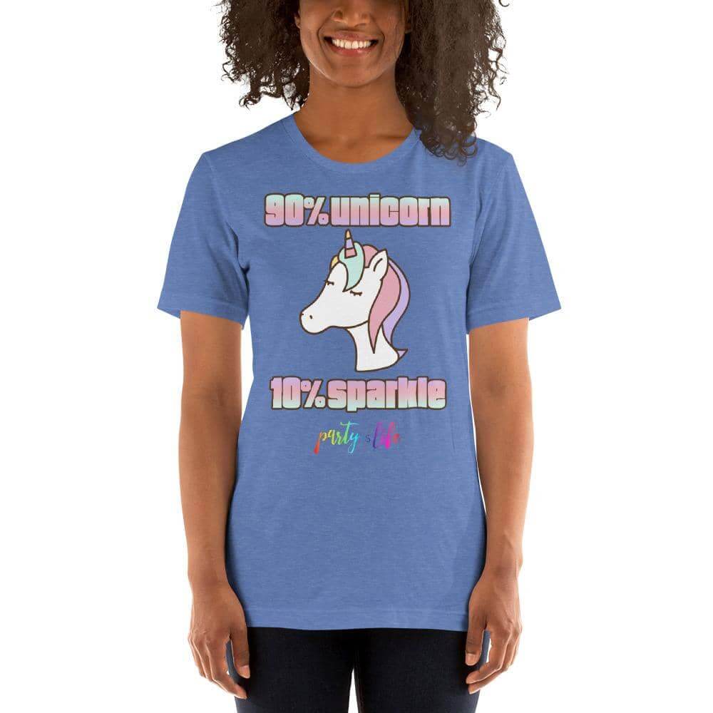 90% Unicorn, 10% Sparkle Unisex T-Shirt-Shirts & Tops