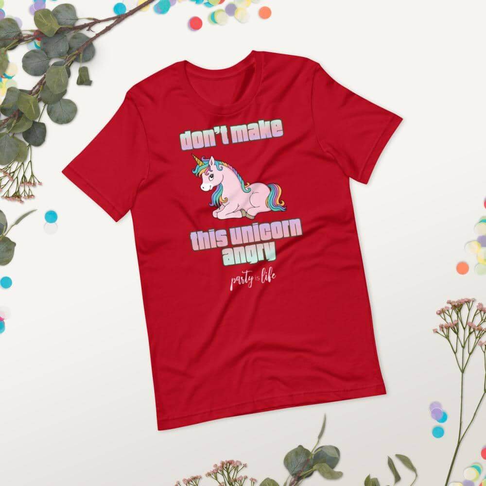 Don't Make This Unicorn Angry Unisex T-Shirt-Shirt