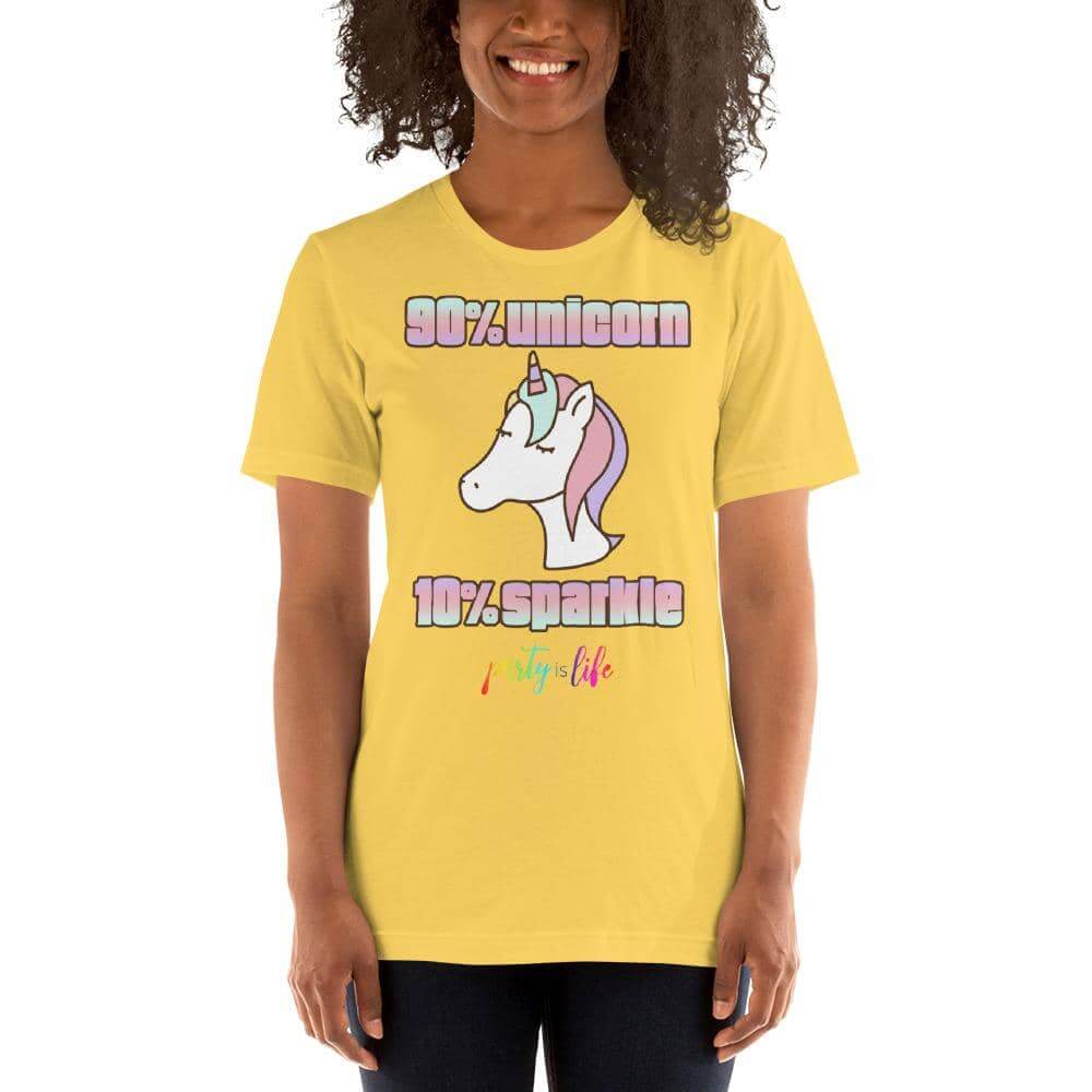 90% Unicorn, 10% Sparkle Unisex T-Shirt-Shirts & Tops