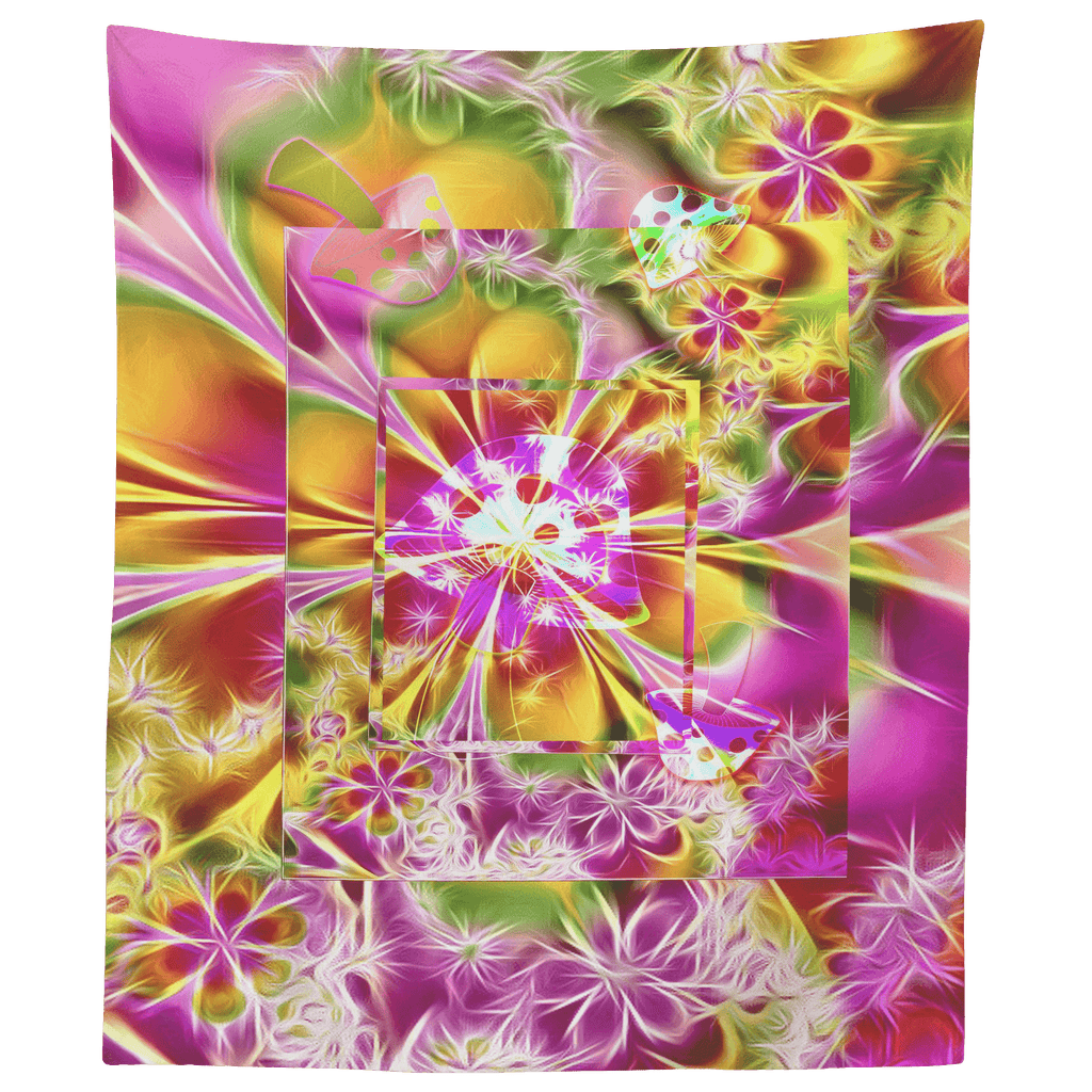 Mushroom Power Tapestry-
